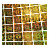 Selo Adesivo Holográfico Original Dourado 1 5x1 5cm 500un
