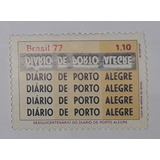 Selo Antigo Diario De Porto Alegre - 1977