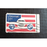 Selo Antigo Estados Unidos Usa Air Mail Aviação 1976 U061