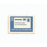 Selo Argentina forma Correta De Colar Os Selos 1978 novo