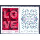 Selo Austrália ocasiões Especiais amor E