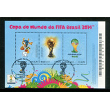 Selo Bloco Brasil 2014 Copa Do Mundo Fifa Brasil 2014