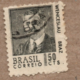 Selo Brasil 1968 - Wenceslau Braz -série Antigos Presidentes