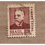 Selo Brasil 1968 Campos Salles série Antigos Presidente