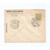 Selo Brasil envelope Soc Filat Brasileira 1954 não Circulado
