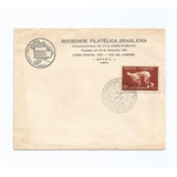 Selo Brasil envelope Soc Filat Brasileira 1955 não Circulado