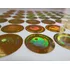 Selo Holográfico   Cor Ouro Pacote Com 500 Unidades