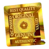 Selo Holográfico Qualidade Segurança Dourado 1 5x1 5cm 500un