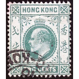 Selo Hong Kong colônia 2 Cent King Edward Ii 1903 Raro