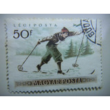 Selo Hungria Esportes De Inverno Esqui 50f 1955
