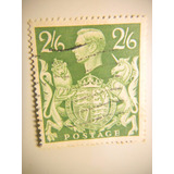 Selo Inglaterra Rei George Vl 2 Sh 6 Pence 1941 1948