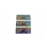 Selo Lacre Holográficos De Segurança Numerados 1x3cm 210und