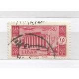 Selo Líbano selo Série Ruínas De Baalbek 1954 yvert96 usado