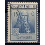 Selo Portugal selo Sobretaxado Monum Pombal 1925 usado 
