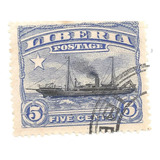 Selo Postal Antigo Liberia