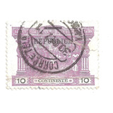 Selo Postal Antigo Portugal 10 Cent 1911 F07