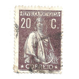 Selo Postal Antigo Portugal 20 Cent 1916 F07