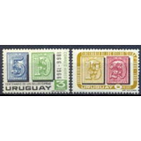 Selo Uruguai aéreo Série Centenário Selos