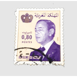 Selo Vintage Royaume Du Maroc Rei Hassan Ii valor 0 80 
