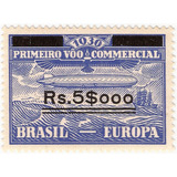 Selo Z 4 Zeppelin Sobretaxado 1930 Novo Com Goma Mint