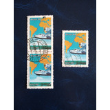 Selos Brasil 1 Voo Transoceânico Regular Do Mundo 1984 Q036