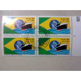 Selos Brasil Rhm C 1577 Quadra Com Carimbo 1  Dia