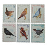 Selos BuLGária Fauna Série Pássaros 1987