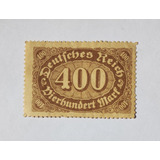 Selos Postais 400 Reichsmark De 1923 Origem Alemanha Mi 250