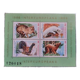 Selos Romênia 2 Blocos Fauna E Flora Intereuropeana 1986