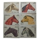 Selos Romênia   Série Cavalos   1970