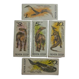Selos União Soviética Série Grandes Dinossauros 1990