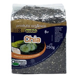 Semente Chia Orgânica Certificada Ecobio 250g Rica Ômega 3