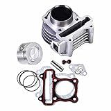 SEMOLTO Kit De Juntas De Anéis De Pistão De Cilindro De 47 Mm Para GY6 50cc 60cc 80cc Scooter Moped ATV Go Kart 139QMB 139QMA Motor Conjunto De Cilindro De 47 Mm