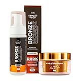 SempreVerão Bronze Mousse Dark Kit Autobronzeador Com Vitamina E E Iluminador Corporal Golden Glow 125g