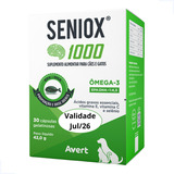 Seniox 1000mg 30 Cáp Omega 3 Suplemento Cães E Gatos Avert