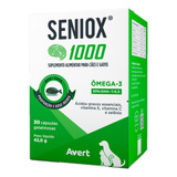 Seniox Suplemento Ômega 3 Cão Gato 30 Cápsulas 1000mg Avert