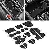 SENSHINE Para Acessórios Jeep Compass 2022 2023 2024 Antipoeira Suporte De Copo Inserção Console Central Forro De Porta Tapetes Premium Interior Personalizado Conjunto De 16 Peças Acabamento Preto