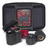 Sensor Calibrador De Pneu Moto Com Medidor Pressão Solar Psi