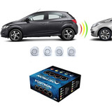 Sensor De Estacionamento Positron 4 Pontos Prata