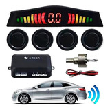 Sensor De Estacionamento Preto Ré Display Led Bip Sonoro Bip
