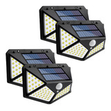 Sensor De Movimento De Lâmpada De Luz Solar Externa 400 Leds