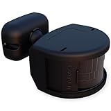 Sensor De Presença Frontal 180 Exatron Articulável Bivolt Externo Preto