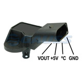 Sensor De Pressão Do Coletor Map Gol 2005 Gi3052 Gauss