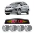 Sensor De Re Estacionamento Prata Ford New Fiesta Sedan Mex
