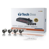 Sensor Estacionamento 4 Pontos Preto Fosco Display Led
