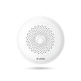 Sensor Inteligente De Vazamento De Água Velds- Wi Fi- Alarme Contra Inundações- Notificações Instantâneas Via App- IP65- Baixo Consumo- Branco