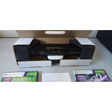 Sensor Kinect Preto Novo P/ Xbox 360 Com 02 Jogos Originais 