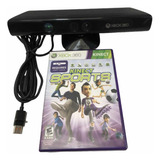 Sensor Kinect Xbox 360   Jogo Kinect Sports Tudo Original