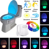 Sensor Luz Led 8 Cores Vaso Sanitário Privada Lightbowl