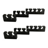 Separador Cabo De Vela 10mm Silicone Preto 6 Pças Melpis